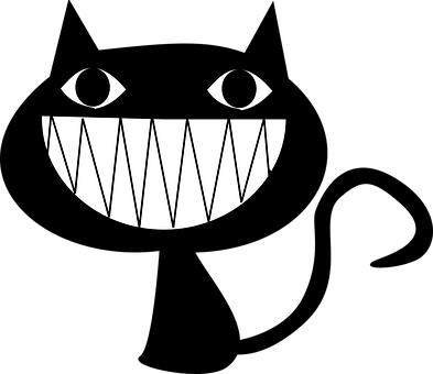 Cheshire Cat 笑臉圖案 壁紙