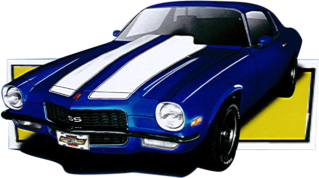 藍色經典Chevelle S S 壁紙