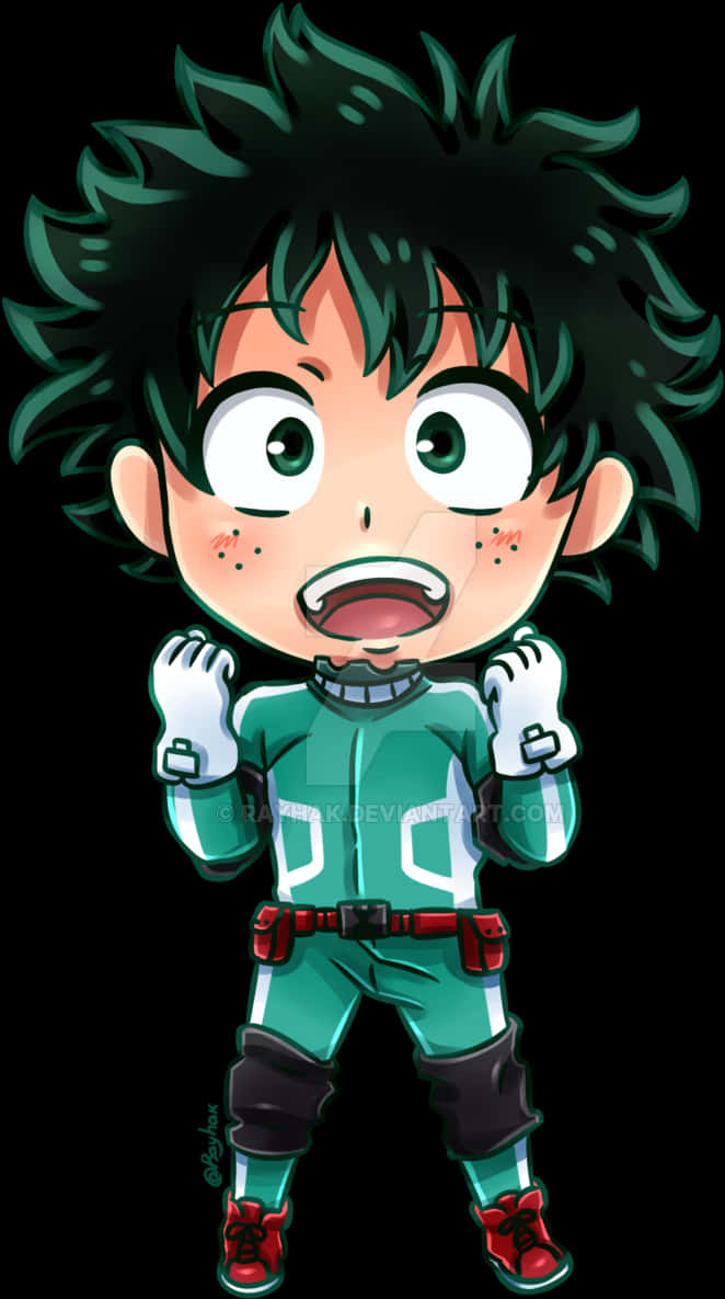 Chibi Deku插畫 壁紙