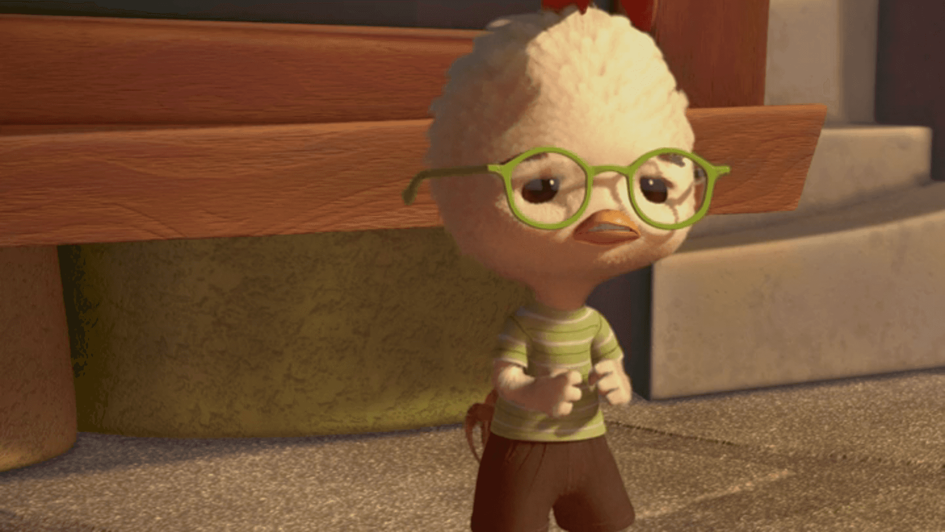 Chicken Little 驚慌逃跑 壁紙