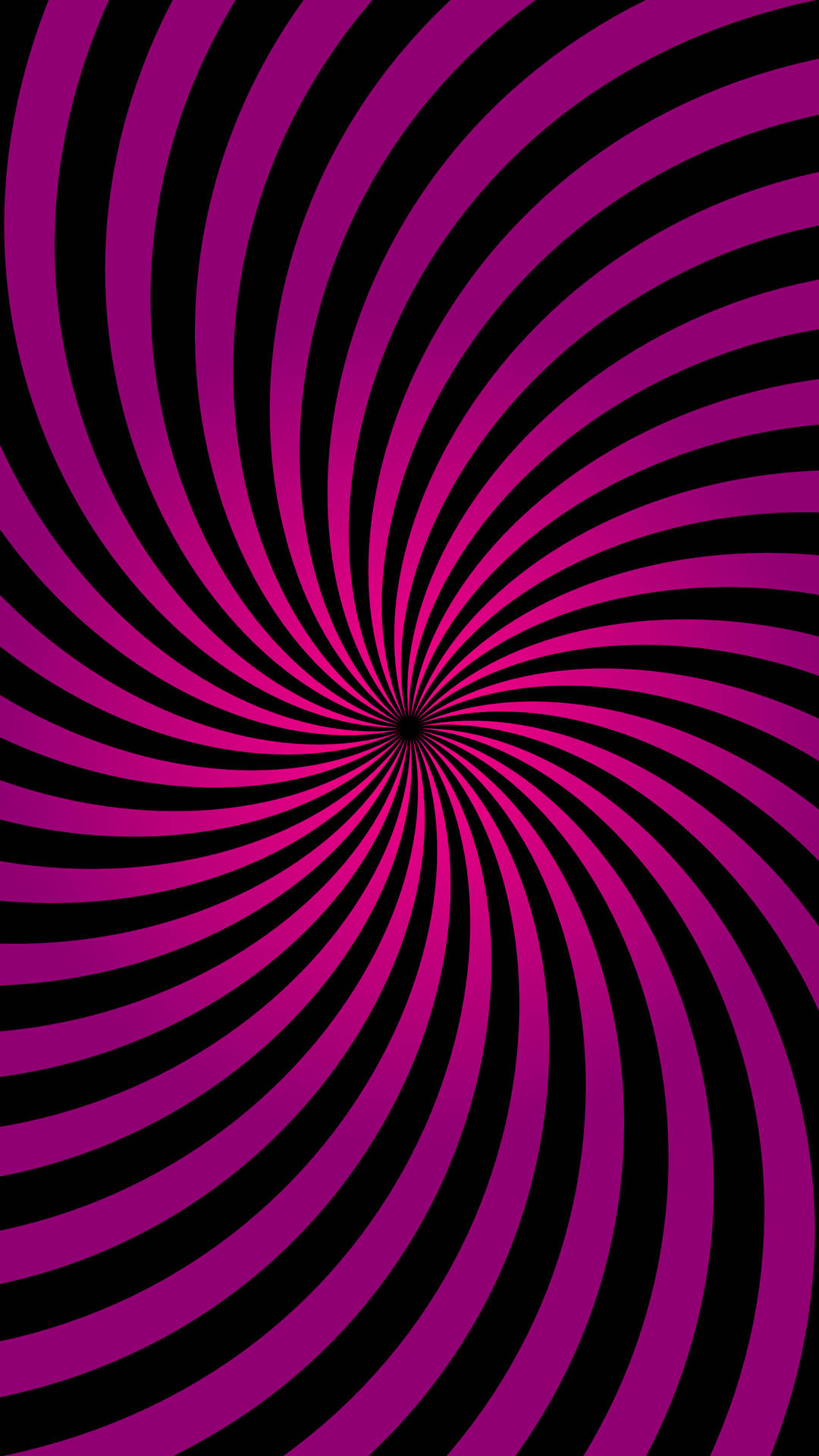 充滿活力的紫色和黑色螺旋創造出催眠般的漩渦視錯覺。