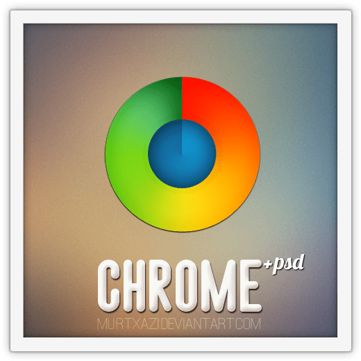 彩色Chrome瀏覽器標誌設計 壁紙 — 一個充滿活力的彩色色輪，帶有漸變色調，置於柔和的漸變背景上。