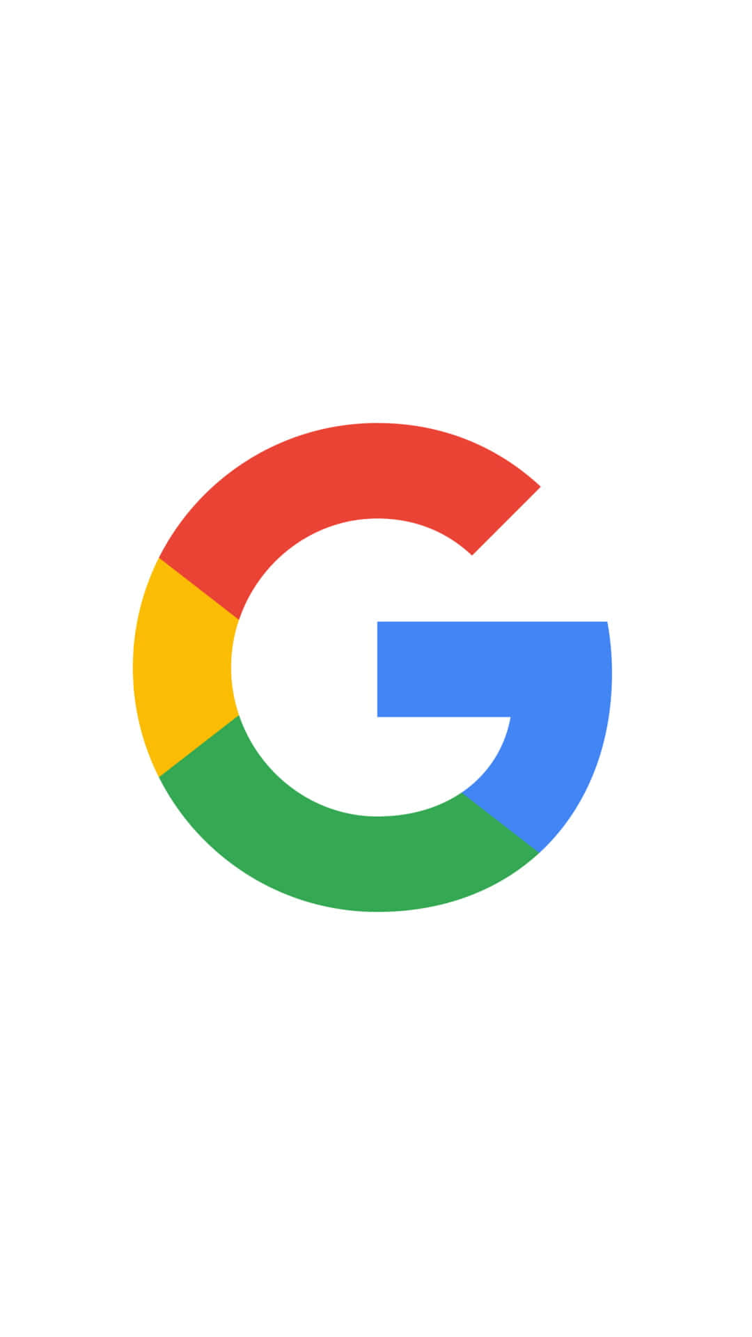 Google標誌，帶有紅色、黃色、綠色和藍色部分，背景為白色 — Google Chrome GIF 壁紙