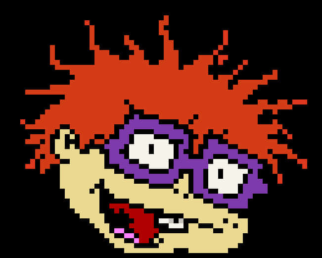 像素化角色 Chuckie Finster 淘氣小兵 壁紙
