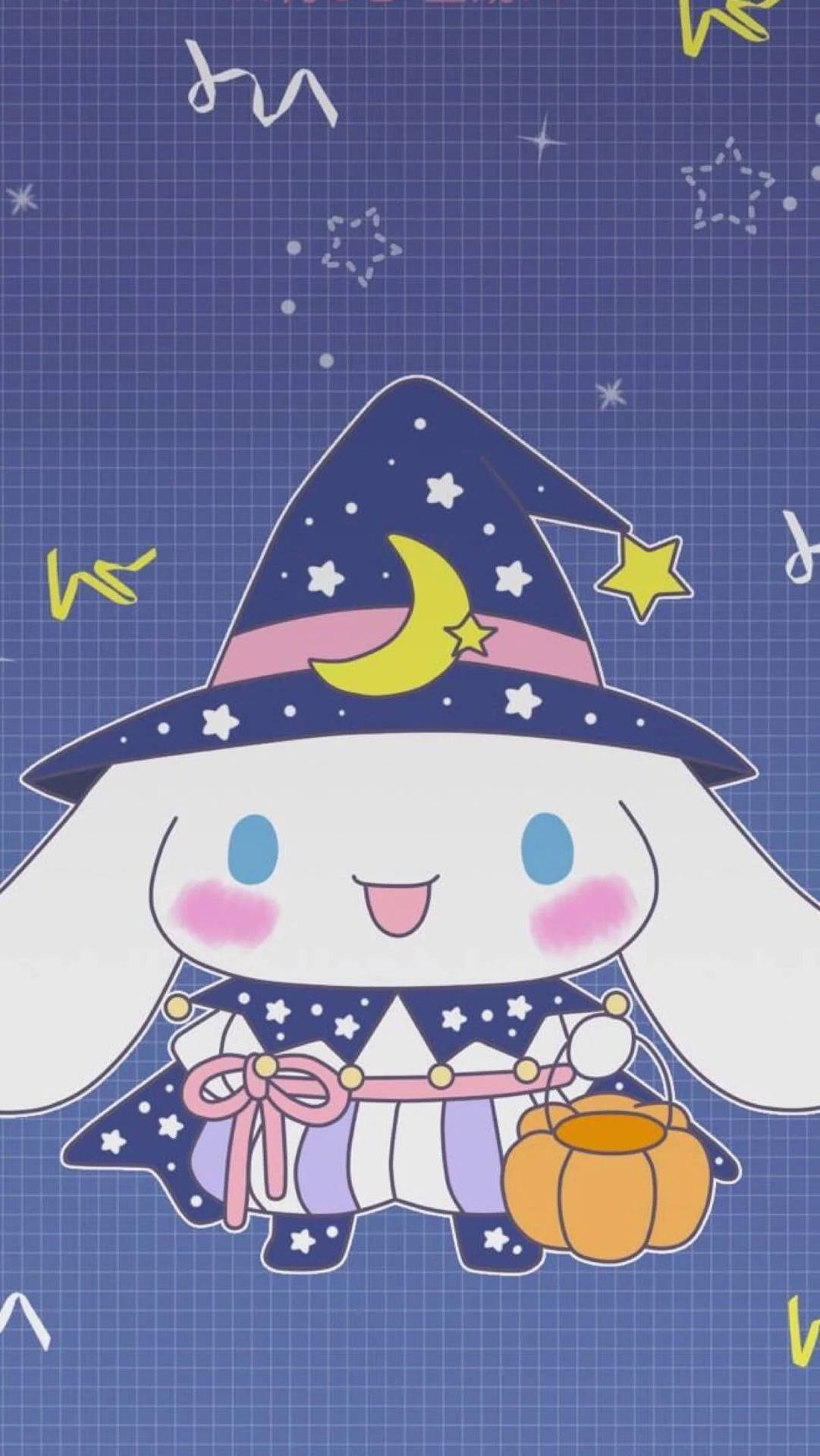 肉桂捲身穿巫師服裝壁紙。