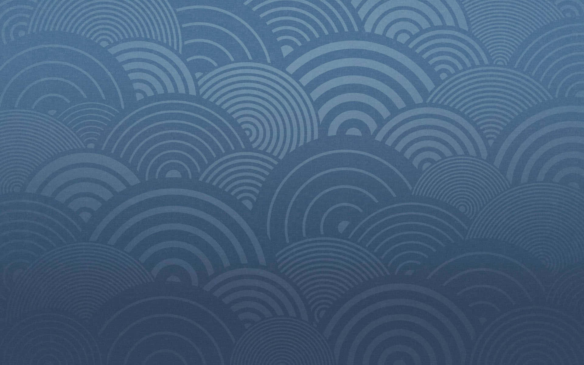  壁紙 — 重複的風格化波浪圖案，以漸變藍色調營造出寧靜且富有節奏感的抽象壁紙。