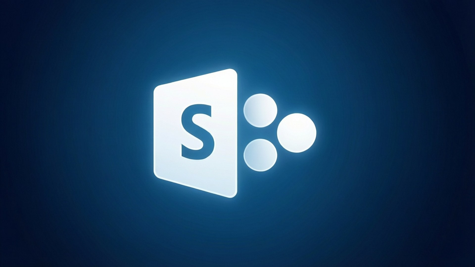 Skype 標誌，三個點在藍色漸變背景上發出白光