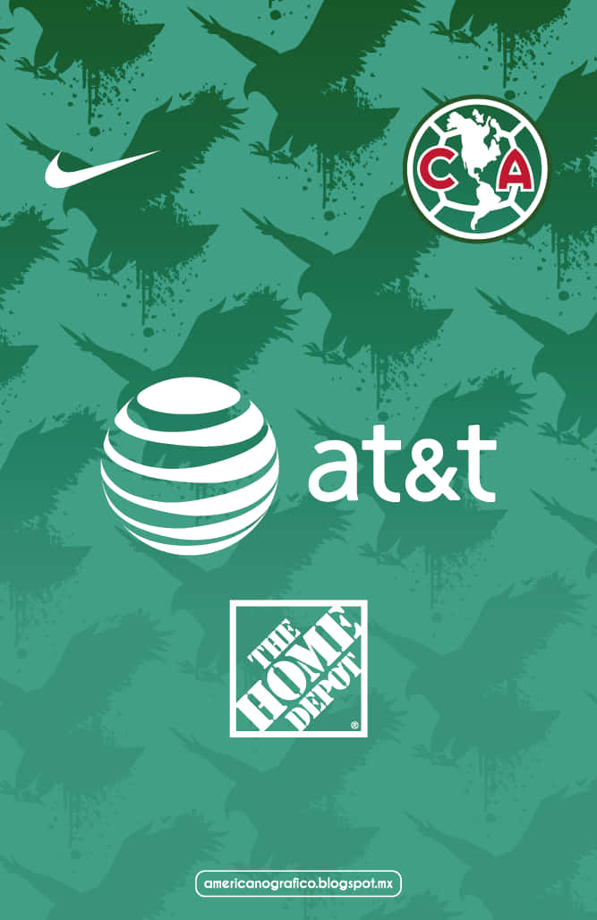 綠色背景，帶有鷹剪影和包括Nike、AT&T及The Home Depot在內的企業標誌。