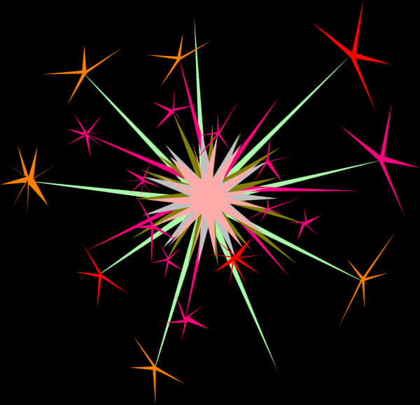 Colorful Sparkle Explosion 壁紙
