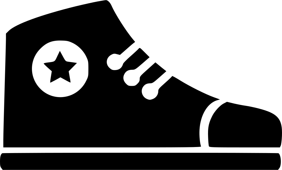 Converse 帆布鞋剪影 壁紙