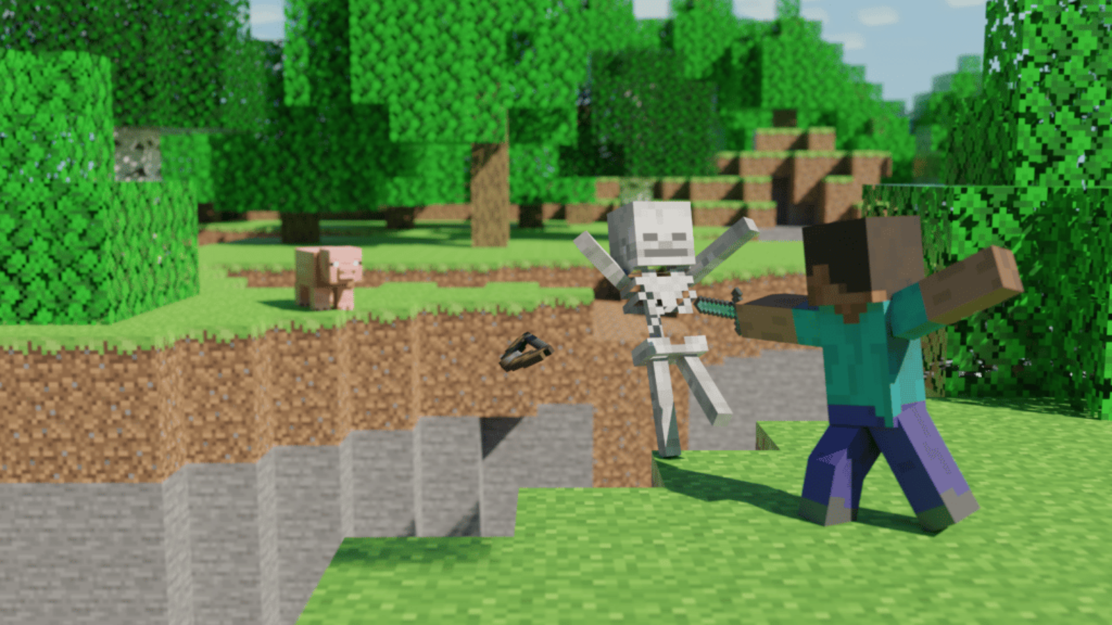 享受Cool Minecraft的方塊世界 壁紙