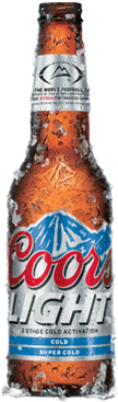 冰凍Coors Light啤酒瓶 壁紙