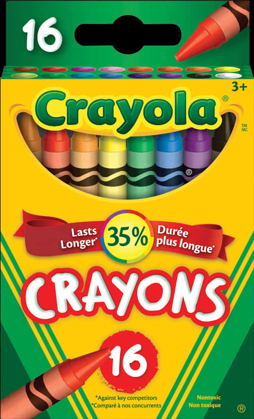 Crayola 16色蠟筆盒裝 壁紙