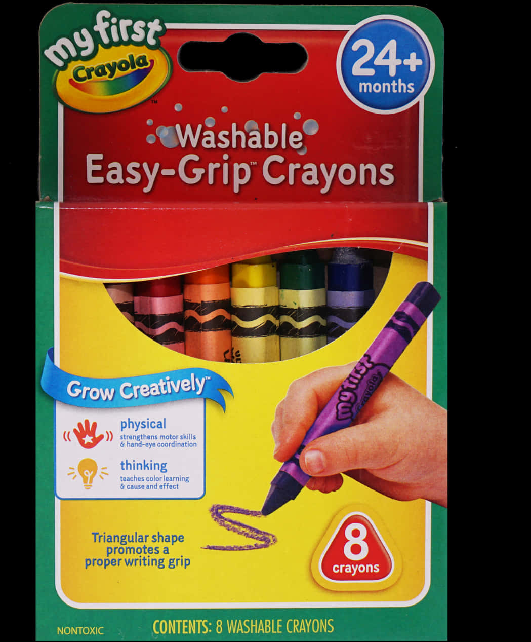 我的第一套Crayola易握蠟筆包裝 壁紙