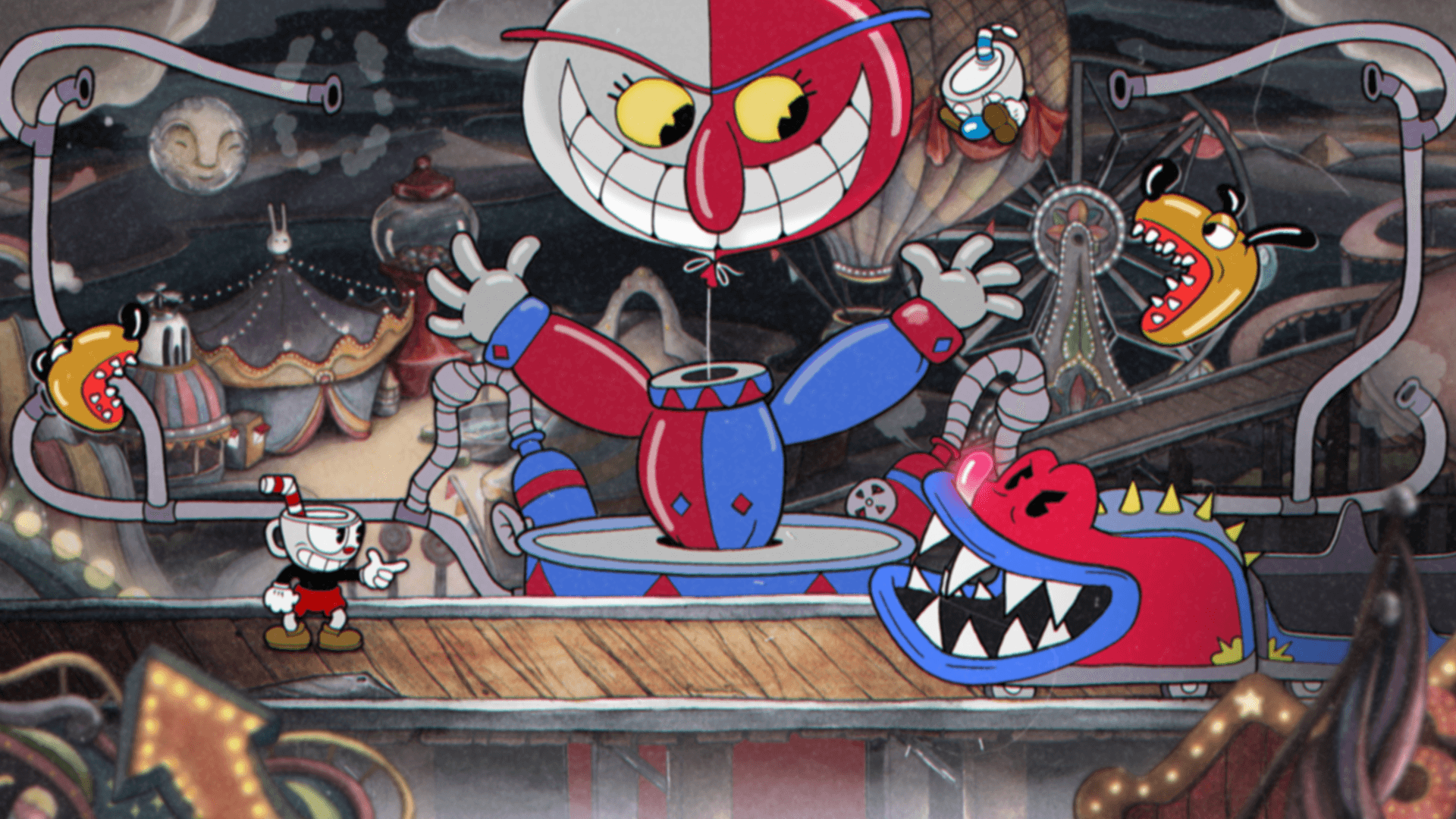 經典卡通橫向捲軸遊戲《Cuphead》—重現經典卡通時代的魅力！ 壁紙