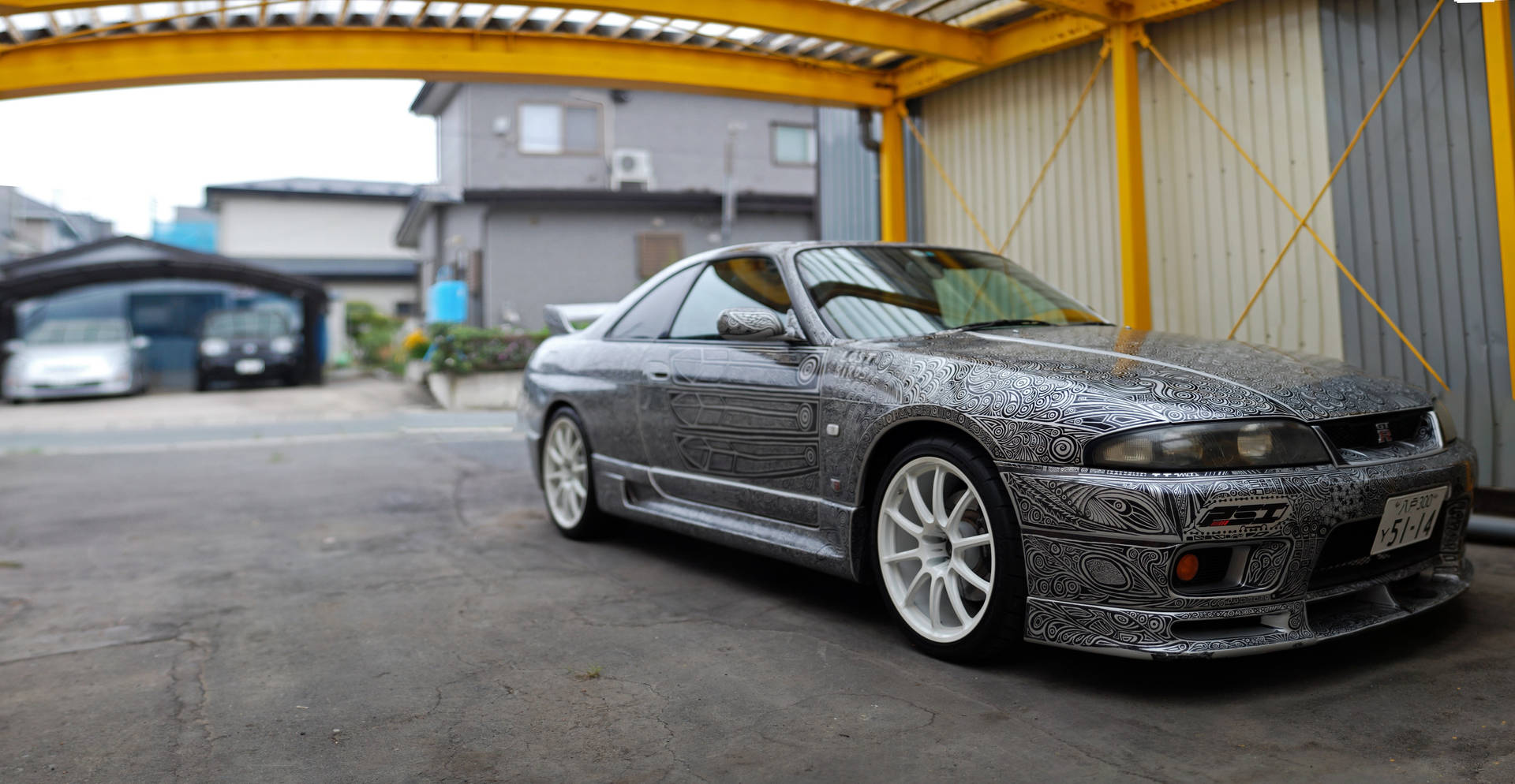 自訂塗裝 Nissan Skyline GTR R33 壁紙
