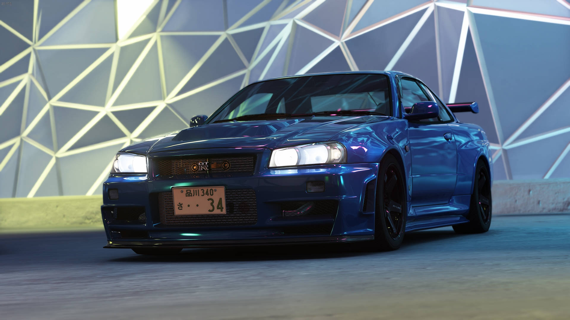 賽車遊戲Assetto Corsa 日產Skyline R34 高畫質壁紙 | 背景圖像