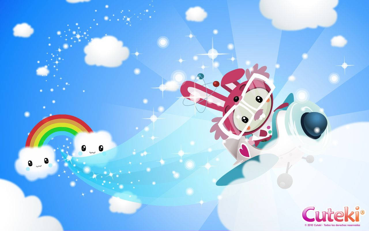 萌系動物飛行員照片封面壁紙
