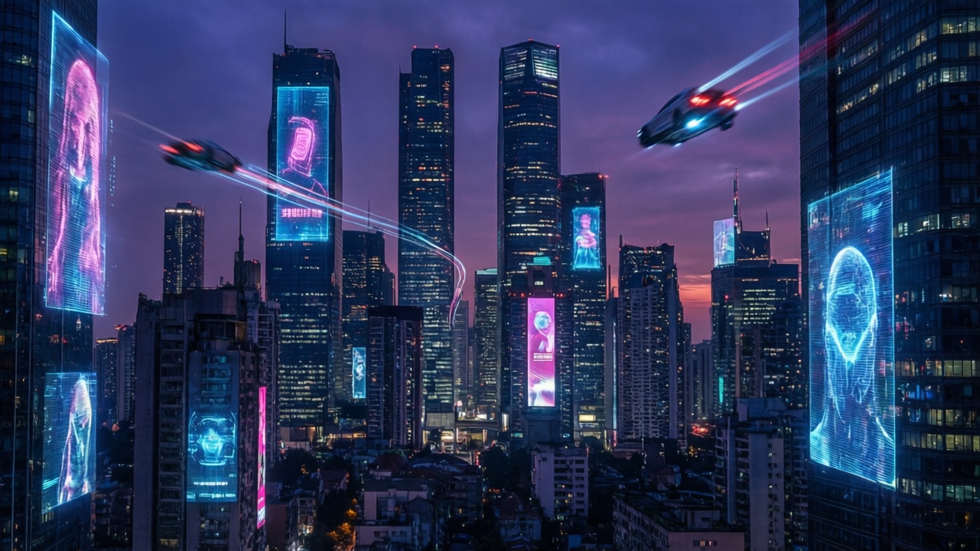 Cyberpunk 夜幕天際線 壁紙