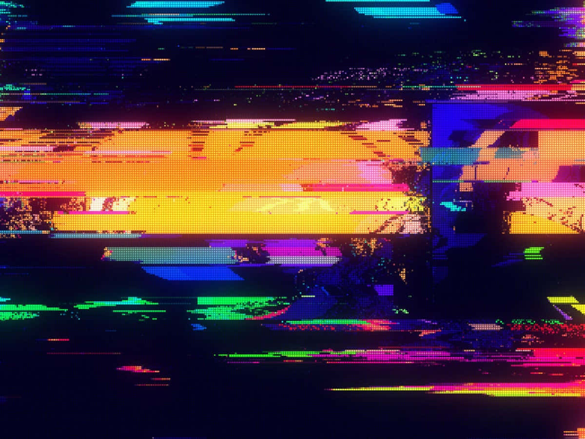 Cyberpunk 美學故障效果 壁紙