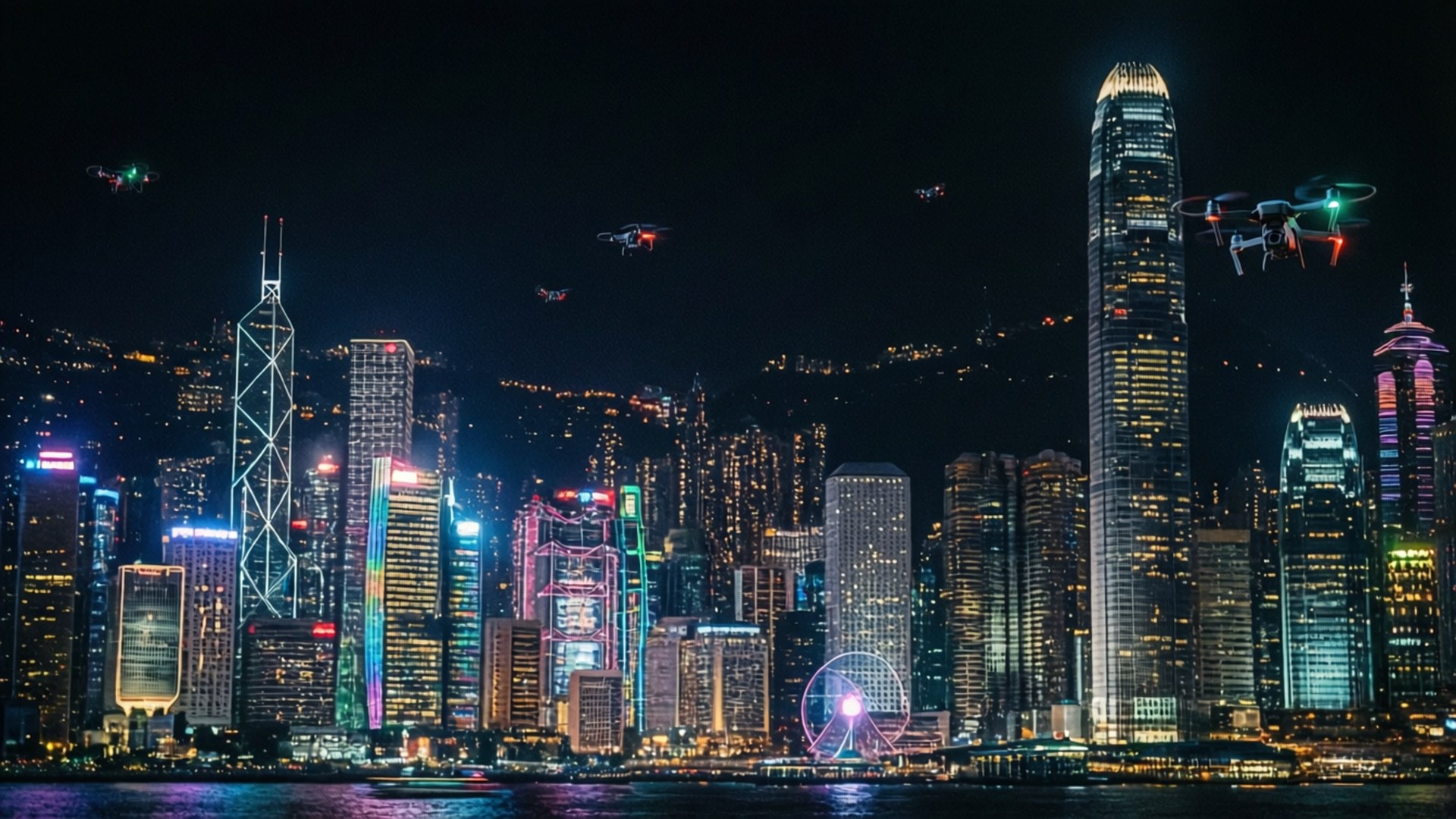 Cyberpunk 香港之夜 壁紙