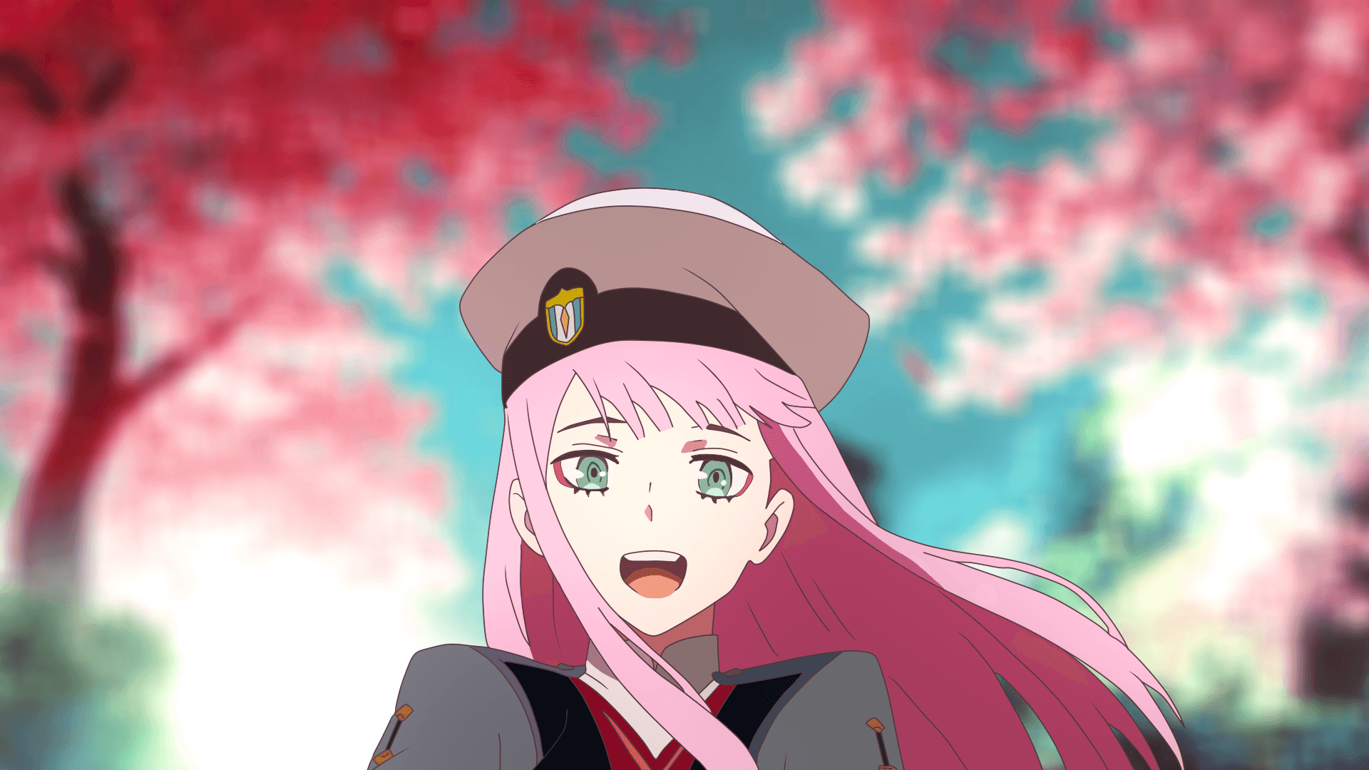 迷人肖像：動畫《DARLING in the FRANXX》人氣角色 Zero Two 壁紙