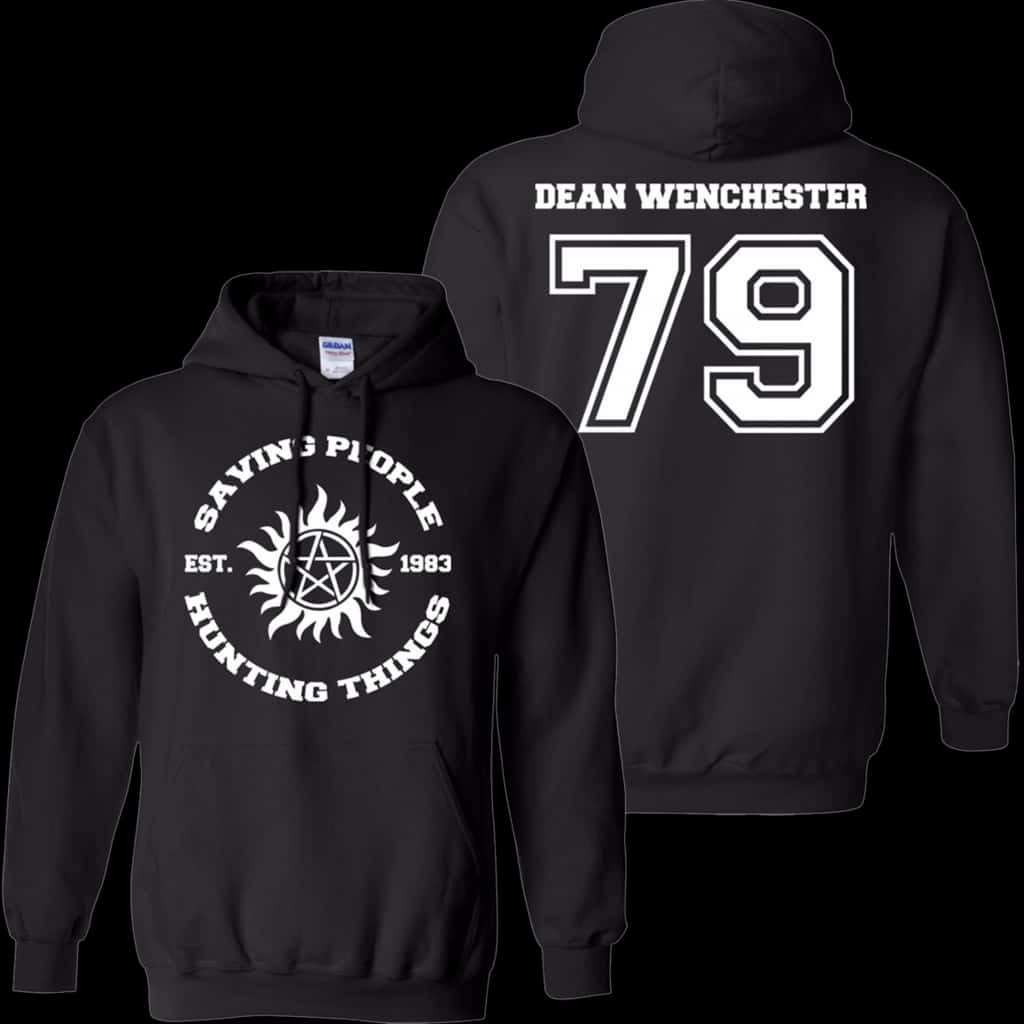 黑色連帽衛衣 Dean Winchester79 壁紙