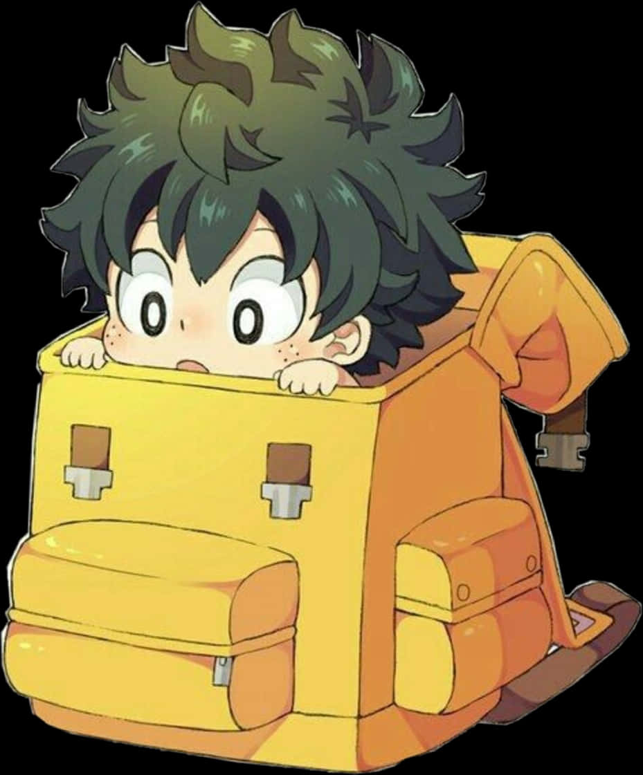 Deku 學校書包插畫 壁紙