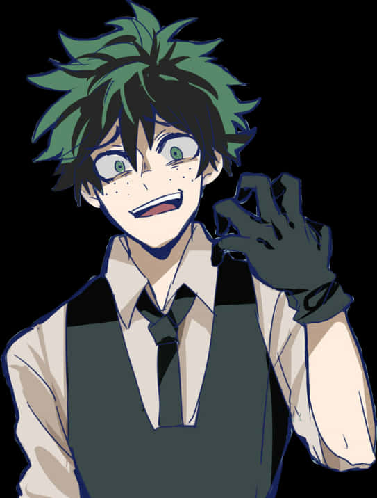 Deku 微笑動漫角色 壁紙