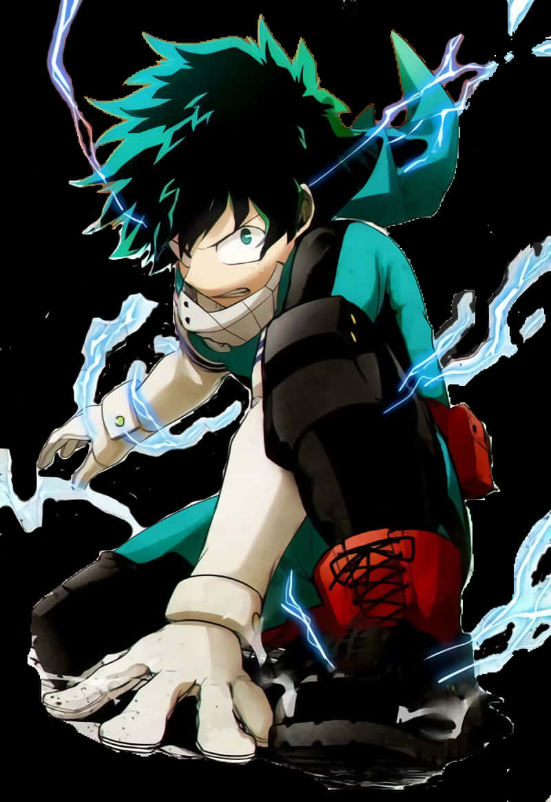Deku 能量爆發動漫藝術作品 壁紙