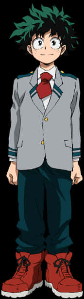 Deku 學校制服 壁紙