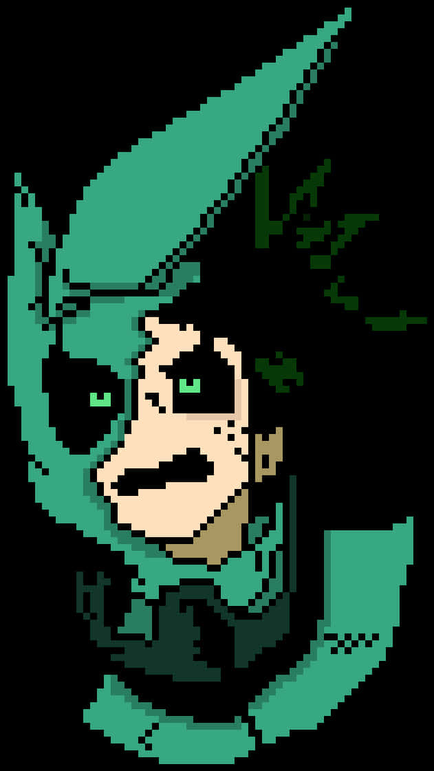 像素藝術 Deku《我的英雄學院》 壁紙
