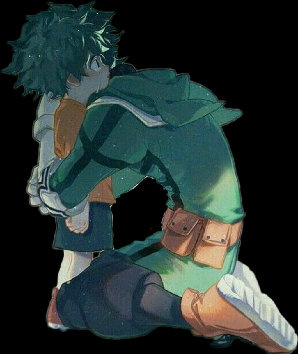 Deku英雄服背面視角 壁紙
