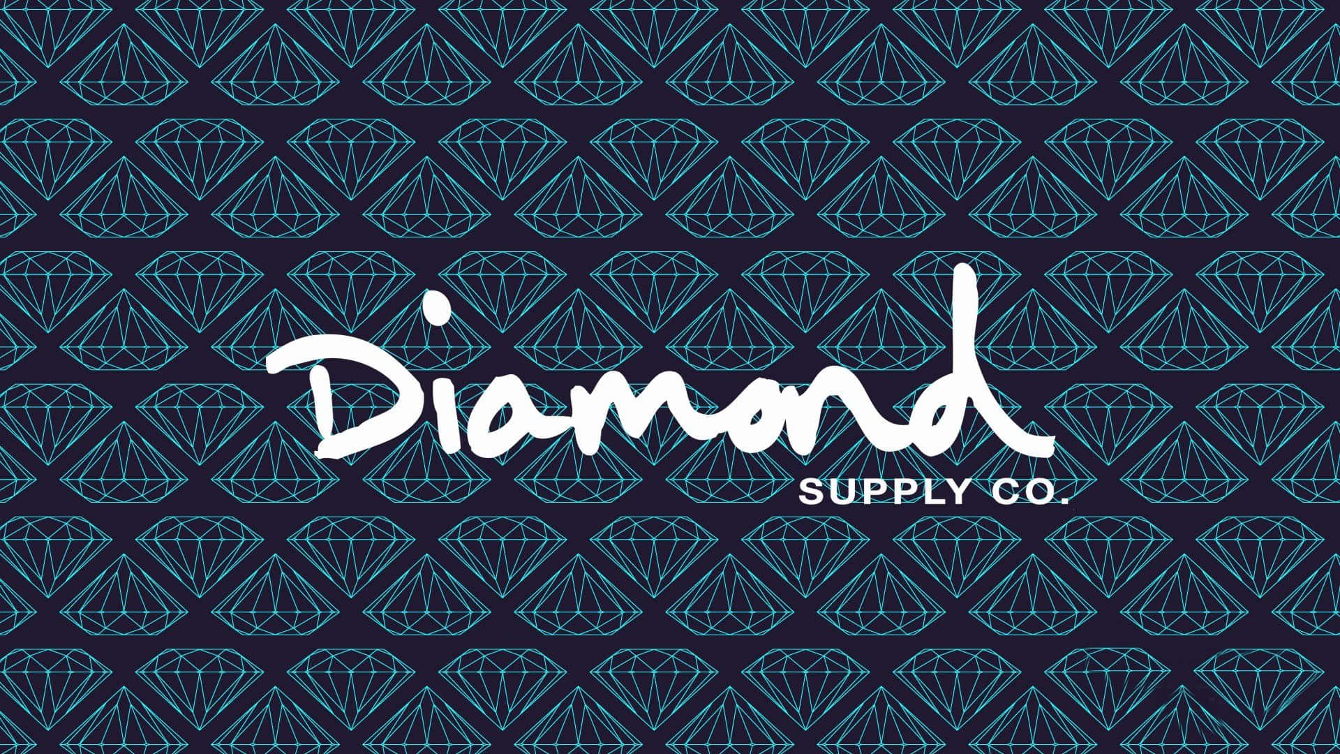 Diamond Supply Co. 標誌搭配鑽石圖案背景