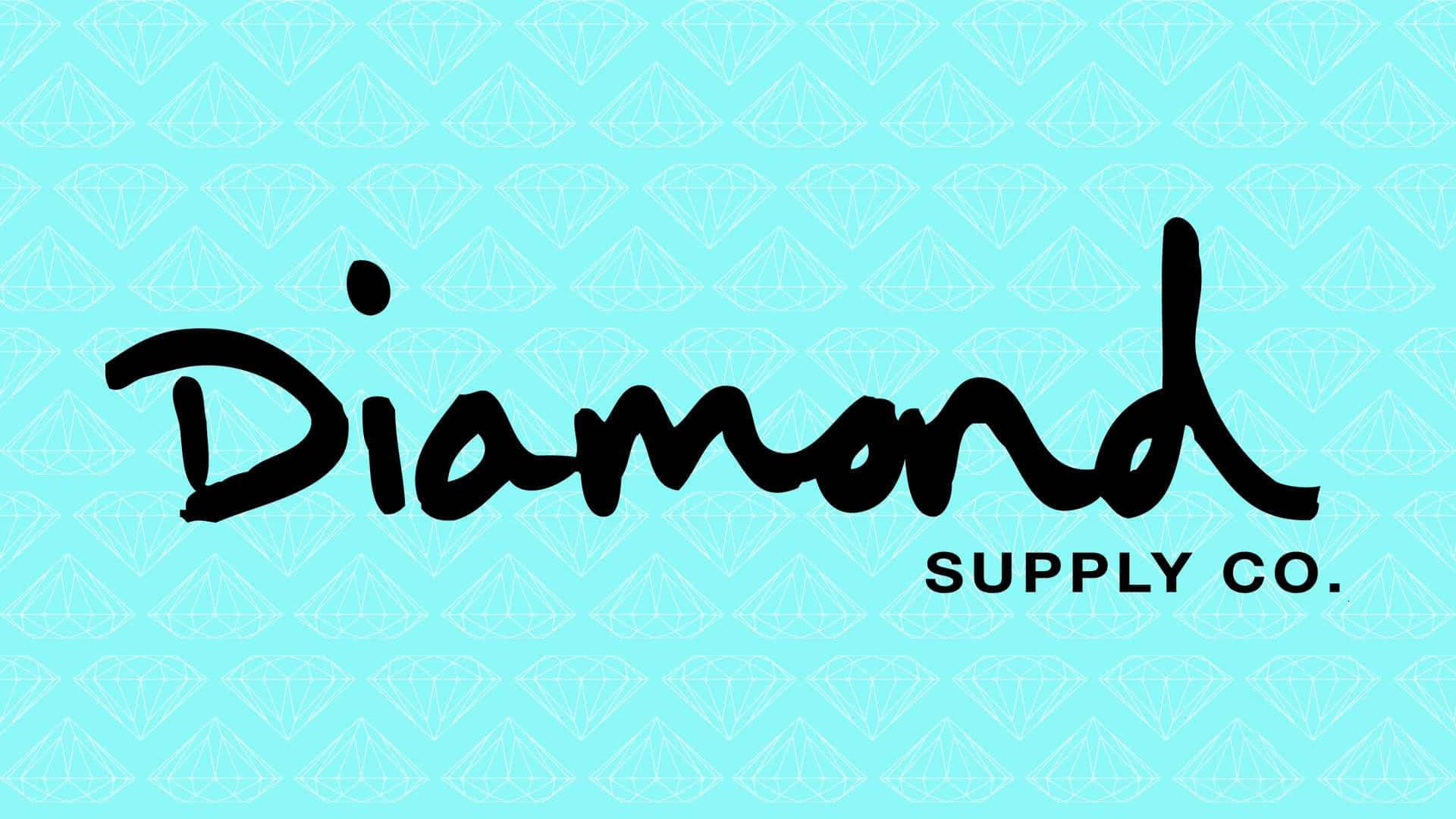 Diamond Supply Co. 標誌配鑽石圖案背景