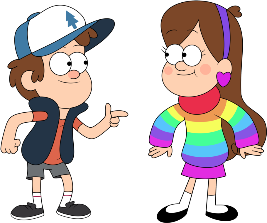 Dipper與Mabel Pines《重力泉》 壁紙