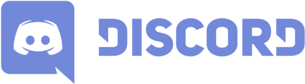 Discord標誌藍色背景 壁紙 — 一個藍色 Discord 標誌，在黑色背景上有一個笑臉圖示在對話氣泡內。