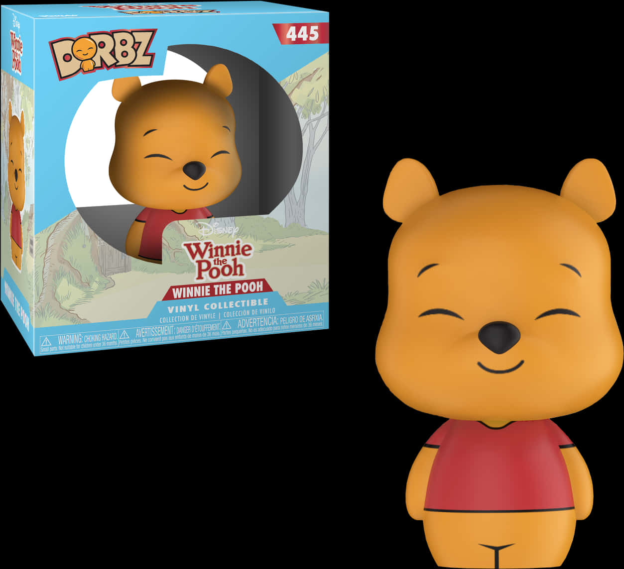 小熊維尼 搪膠公仔 Dorbz 包裝盒 壁紙