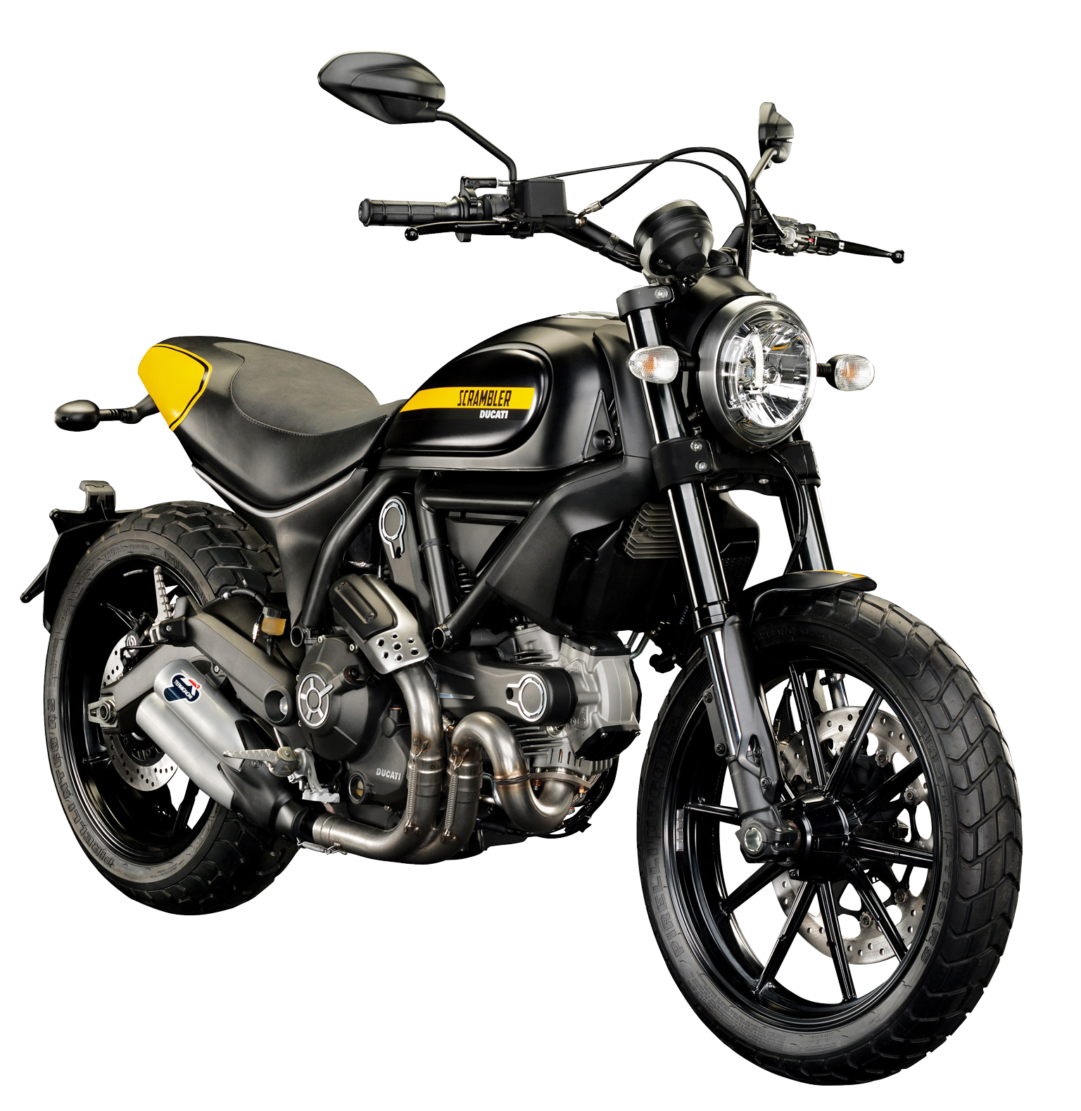 Ducati Scrambler 電單車側面輪廓 壁紙