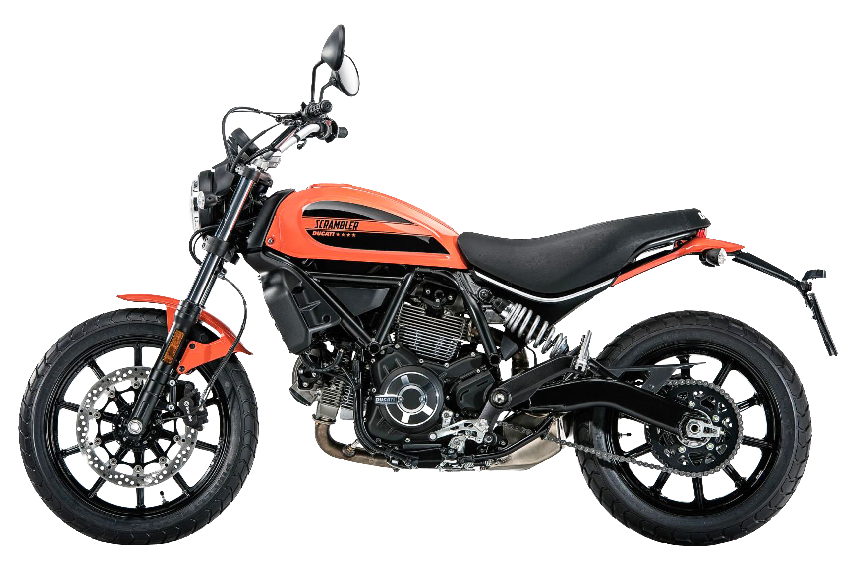 Ducati Scrambler 電單車側面輪廓 壁紙