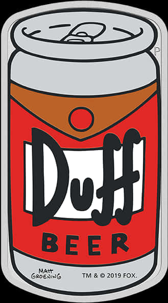 Duff啤酒罐插圖 壁紙