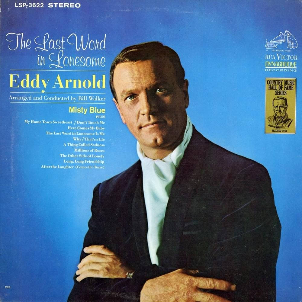Eddy Arnold 身穿深色西裝，藍色背景，帶有專輯文字。