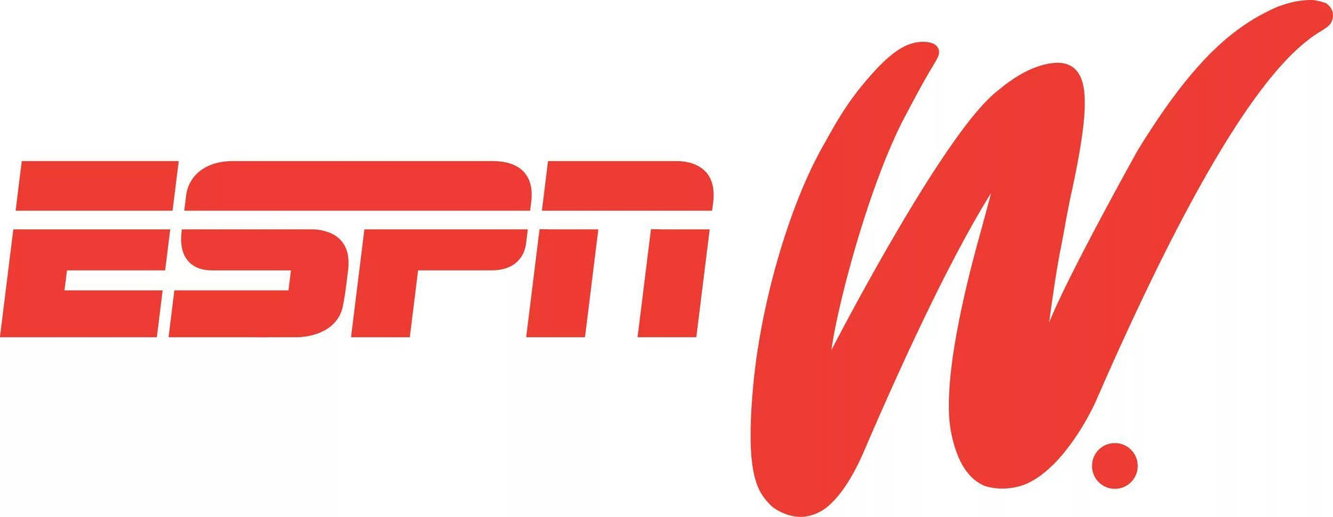 白色背景上的紅色ESPN W標誌