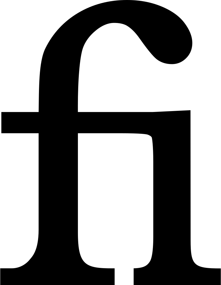 優雅的斜體小寫字母 'f' 字型 壁紙 — 粗體黑色小寫字母f在純白背景上 極簡字體設計