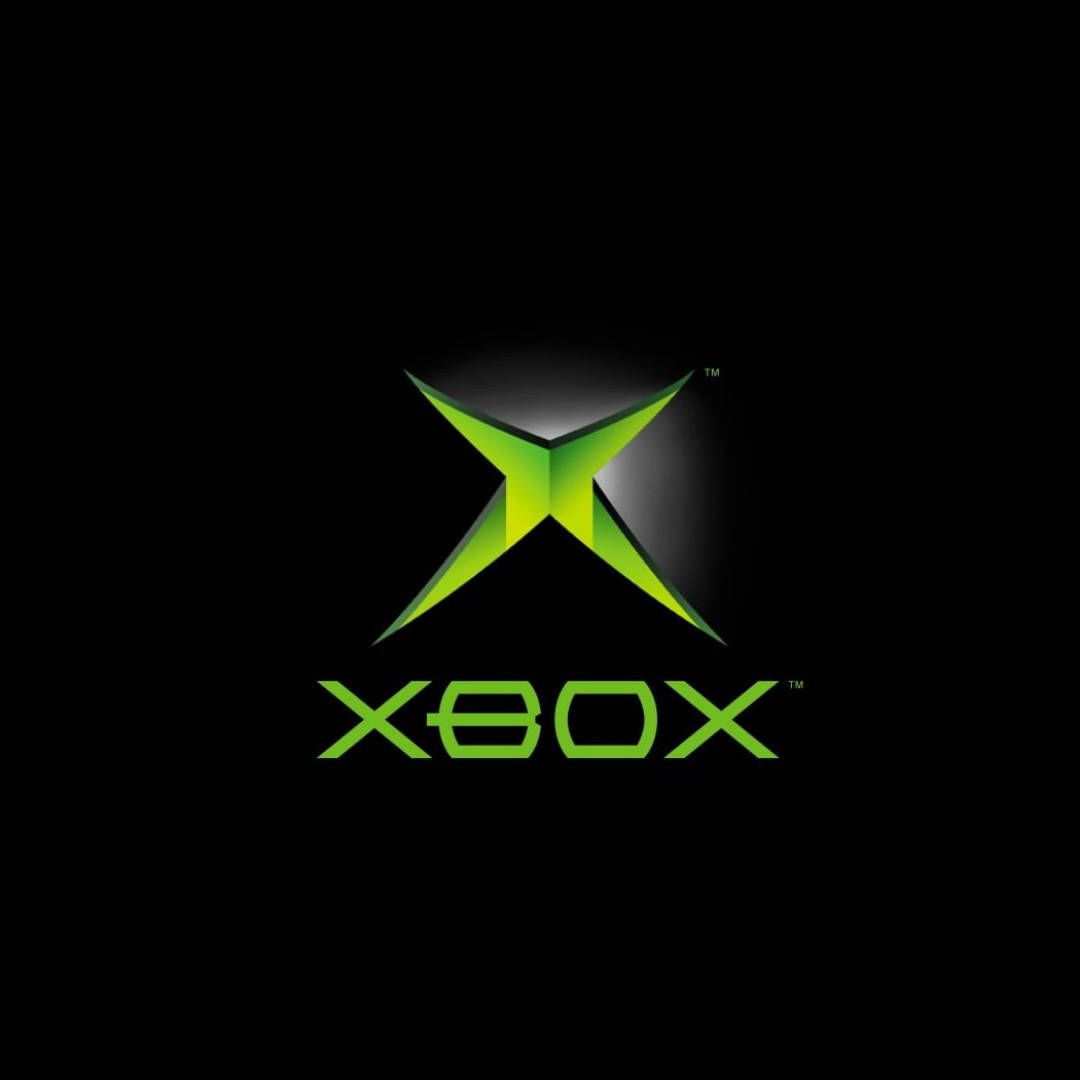 黑色背景上的綠色Xbox標誌