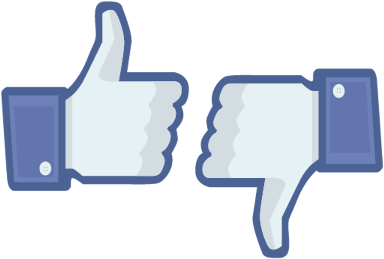 Facebook 讚好與不讚按鈕圖標 壁紙