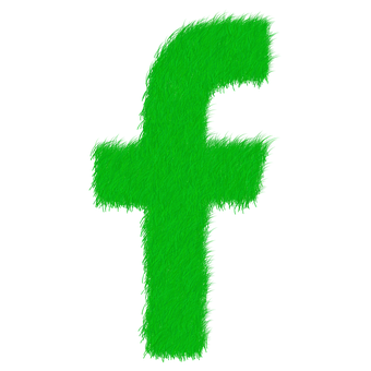 模糊綠色Facebook標誌 壁紙