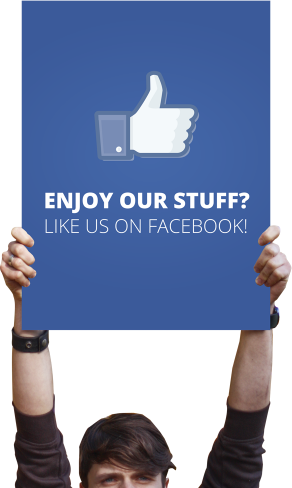 舉起Facebook推廣標誌 壁紙
