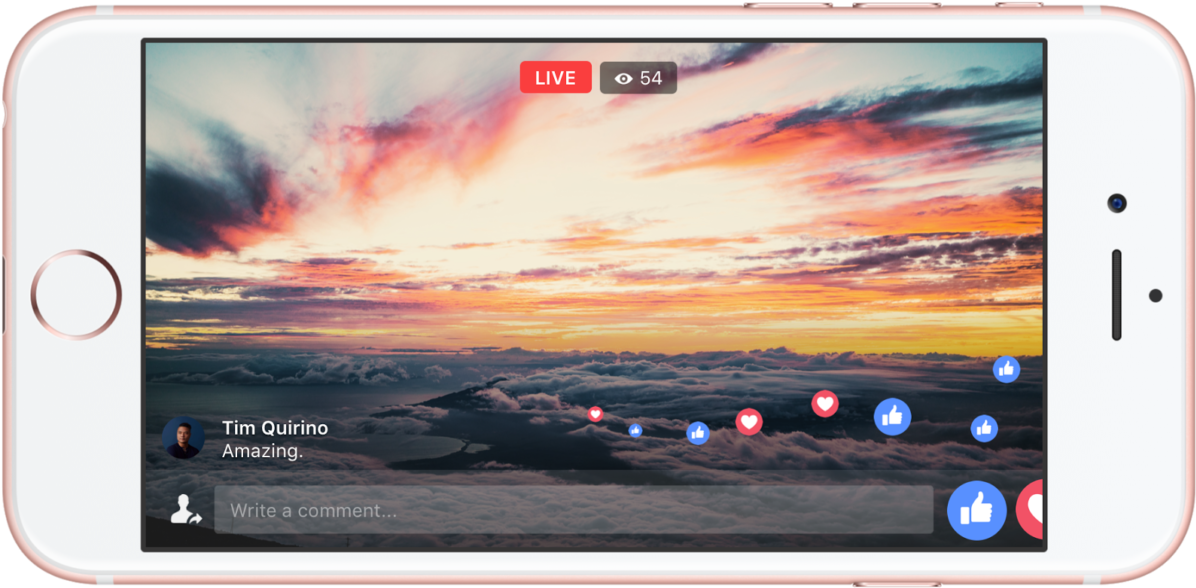 Facebook Live 日落直播 壁紙