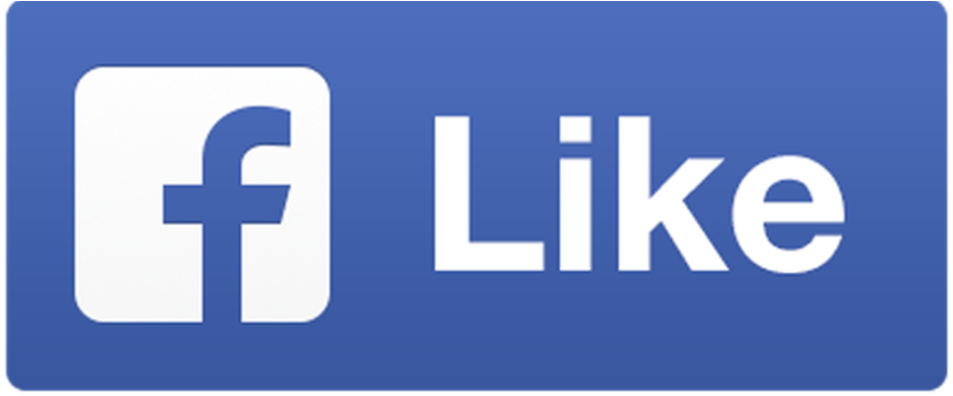 Facebook讚按鈕圖形 壁紙 — 一個藍色Facebook「讚好」按鈕，上面有白色小寫文字和標誌，背景為純色。